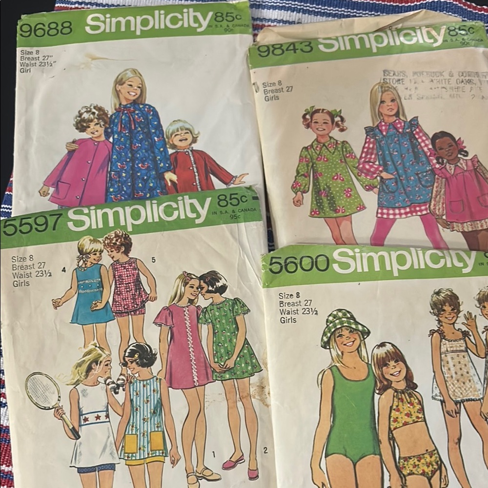 Simplicity Girls' Cozy Outfit Patterns